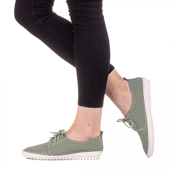 Γυναικεία αθλητικά παπούτσια  Mya πράσινα, 4 - Kalapod.gr